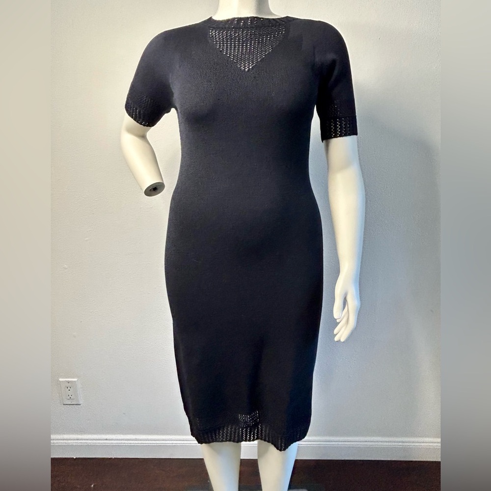 St John Sport Navy Knit Dress sz S
